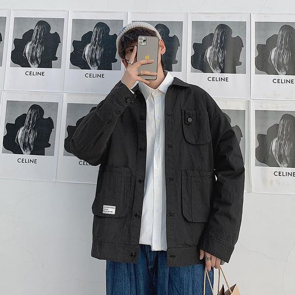men's jackets ins tide brand loose japanese tooling jacket spring and autumn versatile multi-pocket windbreaker, Black;brown
men's jackets ins tide brand loose japanese tooling jacket spring and autumn versatile multi-pocket windbreaker, Black;brown