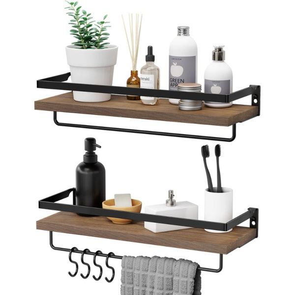 hooks & rails homemaxs wooden wall shelves mounted storage organizer rack for bedroom living room kitchen office
hooks & rails homemaxs wooden wall shelves mounted storage organizer rack for bedroom living room kitchen office