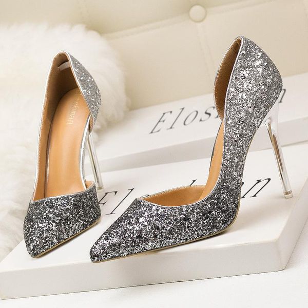 dress shoes bling women pumps sequined hollow pointed toe stiletto thin high heels woman party bride wedding female, Black
dress shoes bling women pumps sequined hollow pointed toe stiletto thin high heels woman party bride wedding female, Black