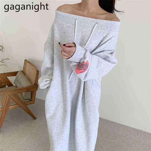 spring autumn slash neck long sleeve women's sweatshirt dress fashion solid loose pockets maxi ladies vestidos 210601, Black;gray
spring autumn slash neck long sleeve women's sweatshirt dress fashion solid loose pockets maxi ladies vestidos 210601, Black;gray