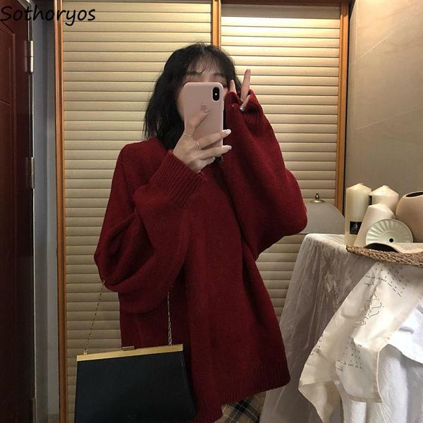 women's sweaters women pullovers sweater solid long sleeve o-neck simple design warm all-match females leisure chic elegant soft street, White;black
women's sweaters women pullovers sweater solid long sleeve o-neck simple design warm all-match females leisure chic elegant soft street, White;black