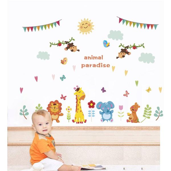 wall stickers monkey lion elephant giraffe for kids room home decoration cartoon animal mural art diy pvc safari decal
wall stickers monkey lion elephant giraffe for kids room home decoration cartoon animal mural art diy pvc safari decal