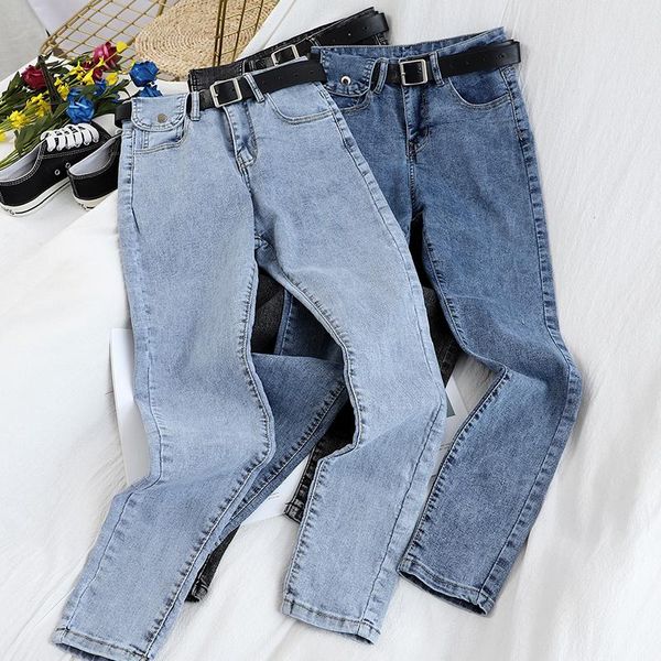 women's jeans temperament high-waisted chun zhuang korean version of the slim slimming wild feet pants pencil women fashion, Blue
women's jeans temperament high-waisted chun zhuang korean version of the slim slimming wild feet pants pencil women fashion, Blue