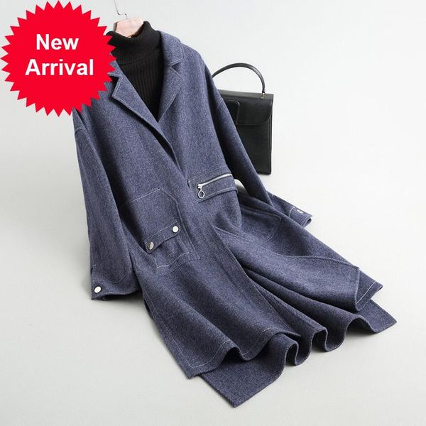 2021 women a38013 fall/winter new fashion wool solid jacket lady's long style pocket leisure wool coat, Black
2021 women a38013 fall/winter new fashion wool solid jacket lady's long style pocket leisure wool coat, Black