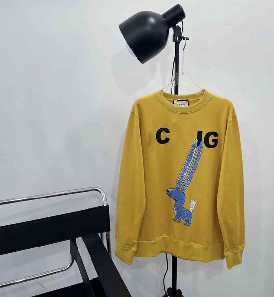 brand hoodie 21 early autumn new letter g illustration long eared rabbit cartoon printed yellow casual round neck sweater for men and women, Black
brand hoodie 21 early autumn new letter g illustration long eared rabbit cartoon printed yellow casual round neck sweater for men and women, Black