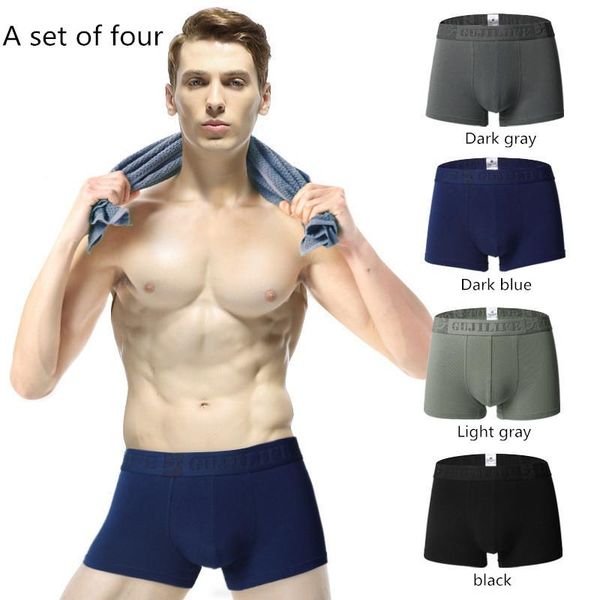 underpants men's underwear boxed boxer shorts youth large size breathable personality trend comfortable four packs, Black;white
underpants men's underwear boxed boxer shorts youth large size breathable personality trend comfortable four packs, Black;white