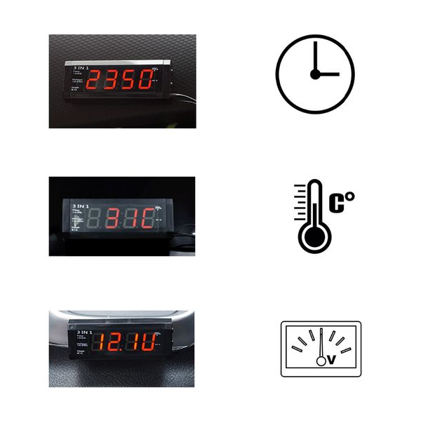 digital room indoor car clock time thermometer voltmeter 12v/24v interior temperature voltage meter led display gadgets zm56
digital room indoor car clock time thermometer voltmeter 12v/24v interior temperature voltage meter led display gadgets zm56