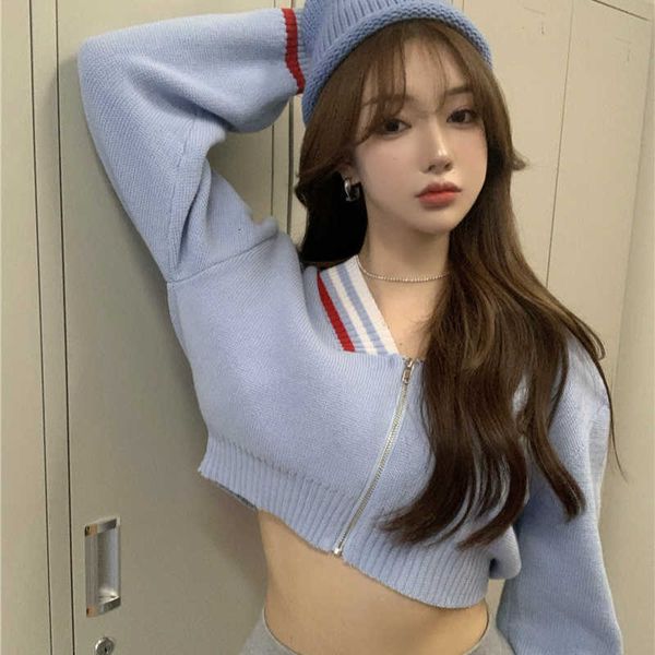 women's sweaters sweater autumn and winter blue retro japanese gentle style knitted cardigan loose short outer jacket 6ovw, White;black
women's sweaters sweater autumn and winter blue retro japanese gentle style knitted cardigan loose short outer jacket 6ovw, White;black