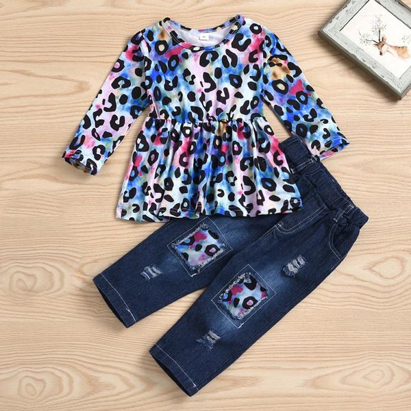 clothing sets 2pcs children suit fashion toddler kids baby girls clothes set leopard print long t-shirt + jean denim pants outfits, White
clothing sets 2pcs children suit fashion toddler kids baby girls clothes set leopard print long t-shirt + jean denim pants outfits, White