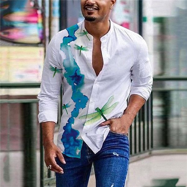 men's shirt 3d print dragonfly stand collar street casual button-down print long sleeve casual fashion comfortable white e7kl#, White;black
men's shirt 3d print dragonfly stand collar street casual button-down print long sleeve casual fashion comfortable white e7kl#, White;black