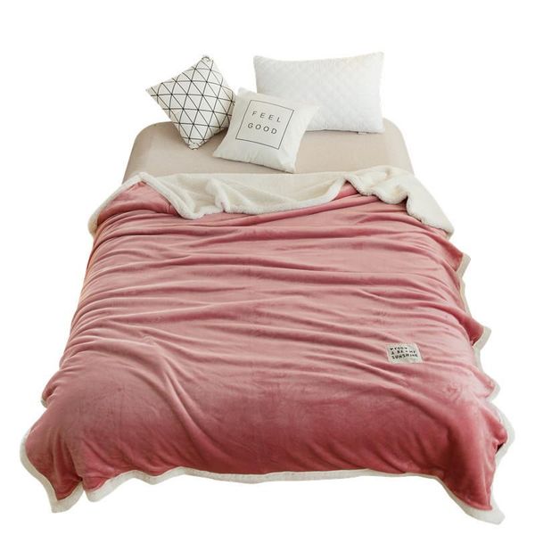new child flannel wool throw blanket for winter double lamb cashmere quilts sheet bedspread portable travel cover blankets
new child flannel wool throw blanket for winter double lamb cashmere quilts sheet bedspread portable travel cover blankets