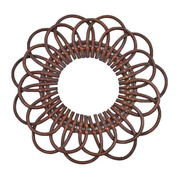 vintage rattan round mirror frame bohemian chic wood wall-mounted mirror frame decorative flower
vintage rattan round mirror frame bohemian chic wood wall-mounted mirror frame decorative flower