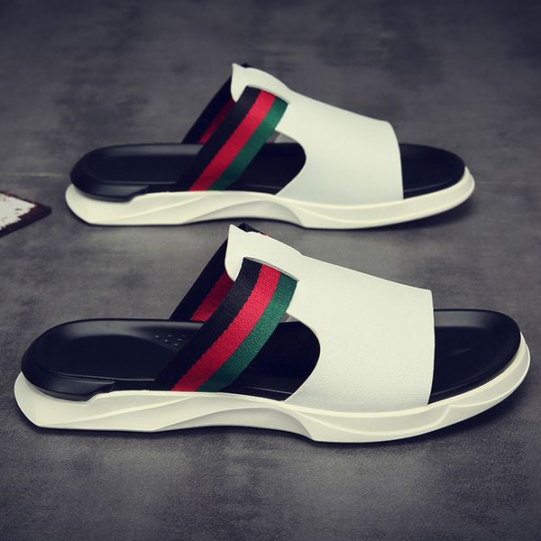 slippers wanghong genuine leather men's flip flops for summer outdoor beach shoes seaside holiday sandals gkbt, Black
slippers wanghong genuine leather men's flip flops for summer outdoor beach shoes seaside holiday sandals gkbt, Black
