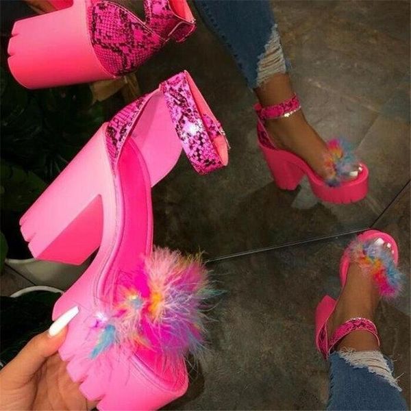 high heels women sandals with fur female open toe sandals thick heel platform women summer shoes sandalias mujer 2021 new style, Black
high heels women sandals with fur female open toe sandals thick heel platform women summer shoes sandalias mujer 2021 new style, Black