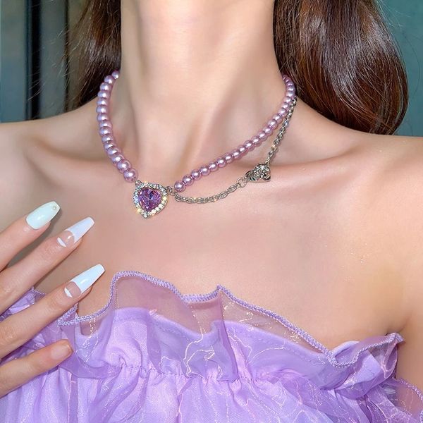 2021 double layers crystal heart handmade pearl bead choker necklace fashion jewelry, Golden;silver
2021 double layers crystal heart handmade pearl bead choker necklace fashion jewelry, Golden;silver