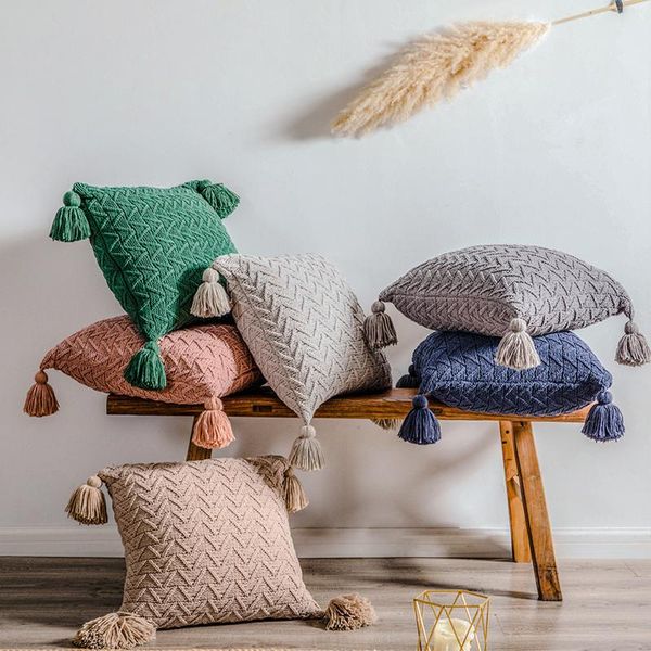 cushion/decorative pillow soft knitted cushion cover 45x45cm pillowcase pink gray cream tassel home decoration square sofa bed
cushion/decorative pillow soft knitted cushion cover 45x45cm pillowcase pink gray cream tassel home decoration square sofa bed