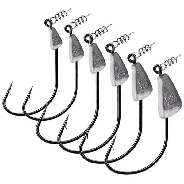10pcs/lot 3.5g 5g 7g 10g 15g 21g tumbler lead head fishing hooks for soft lure high carbon steel crank fish hook fishing tackle
10pcs/lot 3.5g 5g 7g 10g 15g 21g tumbler lead head fishing hooks for soft lure high carbon steel crank fish hook fishing tackle