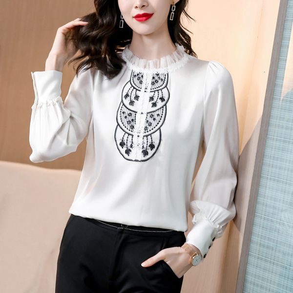 springtime for women's embroidered chiffon shirts long sleeve shirt solid fashion mujer shirts 2021 36at, Black
springtime for women's embroidered chiffon shirts long sleeve shirt solid fashion mujer shirts 2021 36at, Black