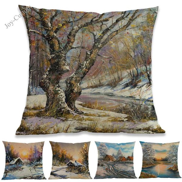 cushion/decorative pillow oil painting style winter rural landscape cabins woods and rivers in snow throw case home sofa decoration cushion
cushion/decorative pillow oil painting style winter rural landscape cabins woods and rivers in snow throw case home sofa decoration cushion