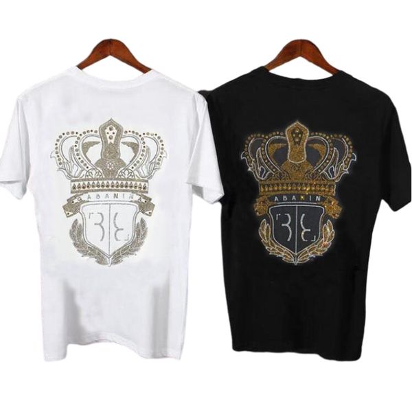rhinestone white and black 2022 men new brand fashion luxury bussiness drill style t-shirts, White;black
rhinestone white and black 2022 men new brand fashion luxury bussiness drill style t-shirts, White;black