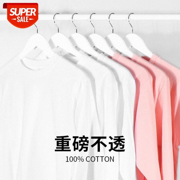 250g japanese heavy candy color light pink lotus root loose cotton long-sleeved t-shirt men and women solid bottoming shirt #xz46, White;black
250g japanese heavy candy color light pink lotus root loose cotton long-sleeved t-shirt men and women solid bottoming shirt #xz46, White;black