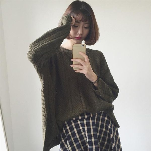 women's sweaters autumn winter women pullovers long-sleeved pull solid color pullover casual knitted sweater, White;black
women's sweaters autumn winter women pullovers long-sleeved pull solid color pullover casual knitted sweater, White;black
