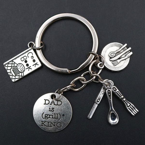 keychains wkoud 1pc dad is grill king keychain & mini cutlery gourmet father's day gift a1876, Silver
keychains wkoud 1pc dad is grill king keychain & mini cutlery gourmet father's day gift a1876, Silver