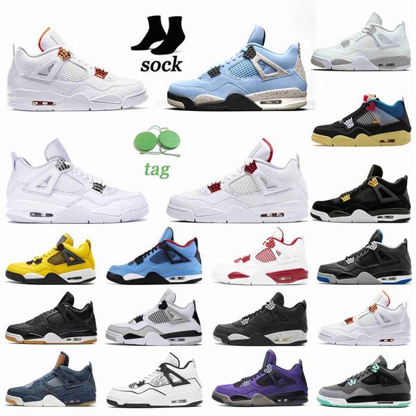 men women 4s 4 basketball shoes red thunder shimmer wild things university blue white oreo multi bred court purple starfish mens trainersa39
men women 4s 4 basketball shoes red thunder shimmer wild things university blue white oreo multi bred court purple starfish mens trainersa39