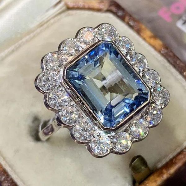 wedding rings luxury female aqua blue crystal ring charm silver color for women dainty bride square zircon engagement, Slivery;golden
wedding rings luxury female aqua blue crystal ring charm silver color for women dainty bride square zircon engagement, Slivery;golden