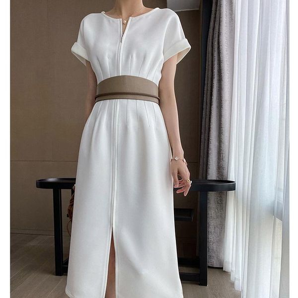 party dresses aunt cui's sculptural sense of white tea skirt temperament goddess design slim waist dress summer, White;black
party dresses aunt cui's sculptural sense of white tea skirt temperament goddess design slim waist dress summer, White;black