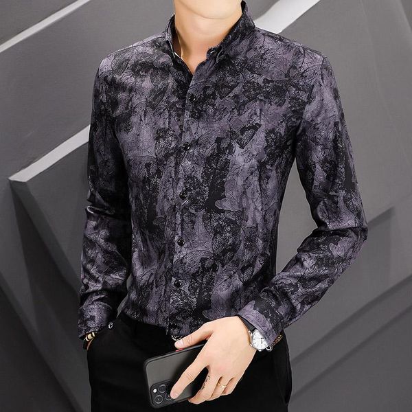 men's dress shirts business autumn floral long sleeve shirt korean fashion casual 2021 slim young personality bottom -4xl, White;black
men's dress shirts business autumn floral long sleeve shirt korean fashion casual 2021 slim young personality bottom -4xl, White;black