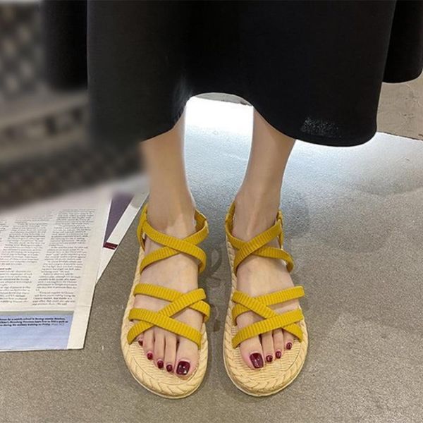 sandals women's casual pu soft bottom ladies ankle strap shoes women flat shoe fashion cross tied female footwear 2021 summer, Black
sandals women's casual pu soft bottom ladies ankle strap shoes women flat shoe fashion cross tied female footwear 2021 summer, Black
