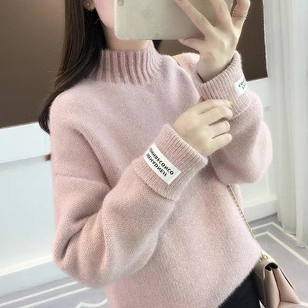 women's sweaters turtleneck long sleeve sweater knitted green casual female 2021 autumn winter jumper elegant ladies pullover g1, White;black
women's sweaters turtleneck long sleeve sweater knitted green casual female 2021 autumn winter jumper elegant ladies pullover g1, White;black