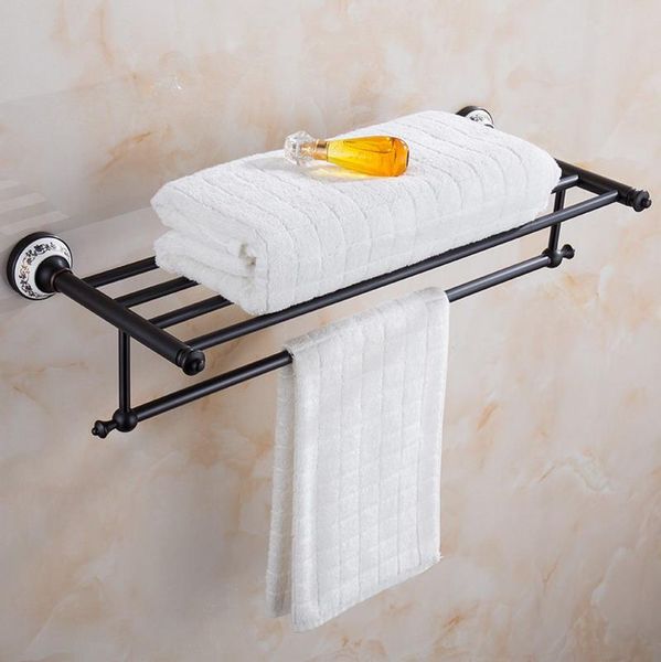 towel racks black oil rubbed brass wall mounted bath rack active bathroom holder double shelf accessories
towel racks black oil rubbed brass wall mounted bath rack active bathroom holder double shelf accessories