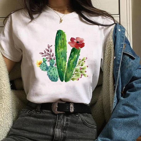 women lady tees print graphic printing cute plant flower cactus clothing clothes clothing female t shirt womens t-shirt, White
women lady tees print graphic printing cute plant flower cactus clothing clothes clothing female t shirt womens t-shirt, White