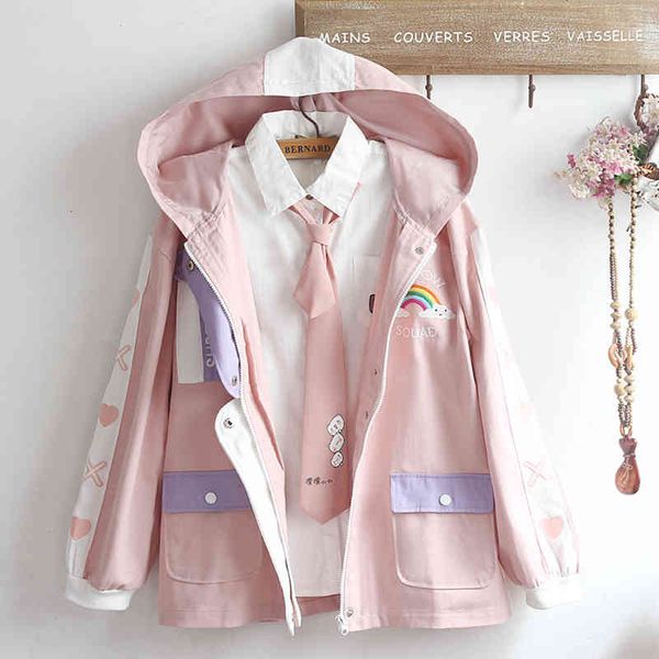 women's trench coats beautiful female coat of rainbow, embroidered with block color and long sleeve, loose blouse, pink, st, warm hood,, Tan;black
women's trench coats beautiful female coat of rainbow, embroidered with block color and long sleeve, loose blouse, pink, st, warm hood,, Tan;black