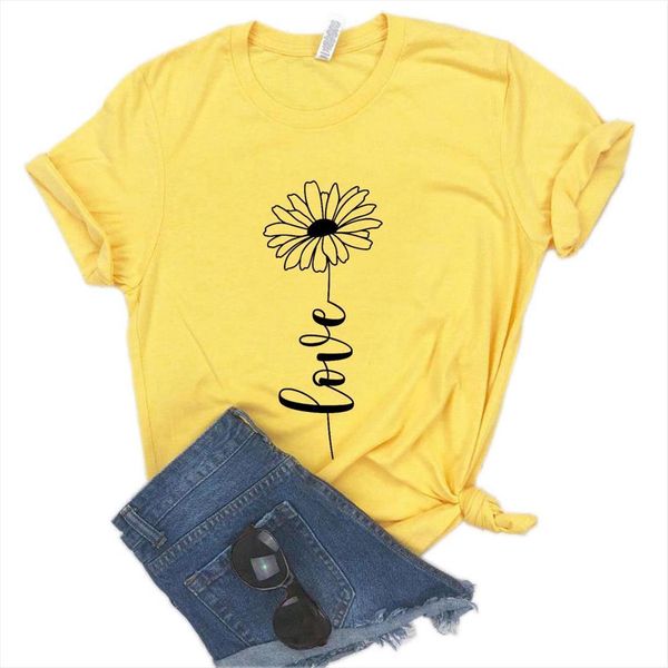 love daisy flower print women t shirt cotton casual funny yong girl tee a 1334, White
love daisy flower print women t shirt cotton casual funny yong girl tee a 1334, White
