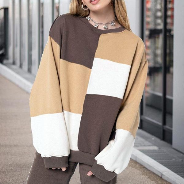 women's hoodies & sweatshirts women brown plaid print long sleeve pullover oversized hoodie 2021 fall fashion crewneck sweatshirt haraj, Black
women's hoodies & sweatshirts women brown plaid print long sleeve pullover oversized hoodie 2021 fall fashion crewneck sweatshirt haraj, Black