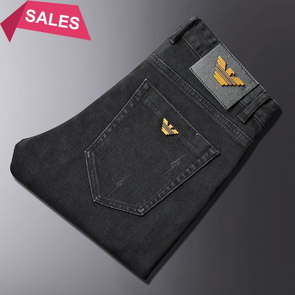 new autumn black men's slim elastic italy eagle brand fashion business trousers classic cotton winter jeans denim pants, Blue
new autumn black men's slim elastic italy eagle brand fashion business trousers classic cotton winter jeans denim pants, Blue
