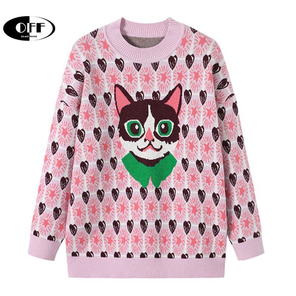 autumn winter loose sweaters women animal printed pullovers harajuku o-neck casual oversized lady sweater pull femme mujer, White;black
autumn winter loose sweaters women animal printed pullovers harajuku o-neck casual oversized lady sweater pull femme mujer, White;black