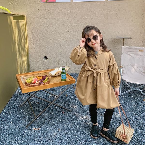coat girls autumn fashion belt oversized trench jackets 1-6 years korean style casual all-match wind coats, Blue;gray
coat girls autumn fashion belt oversized trench jackets 1-6 years korean style casual all-match wind coats, Blue;gray