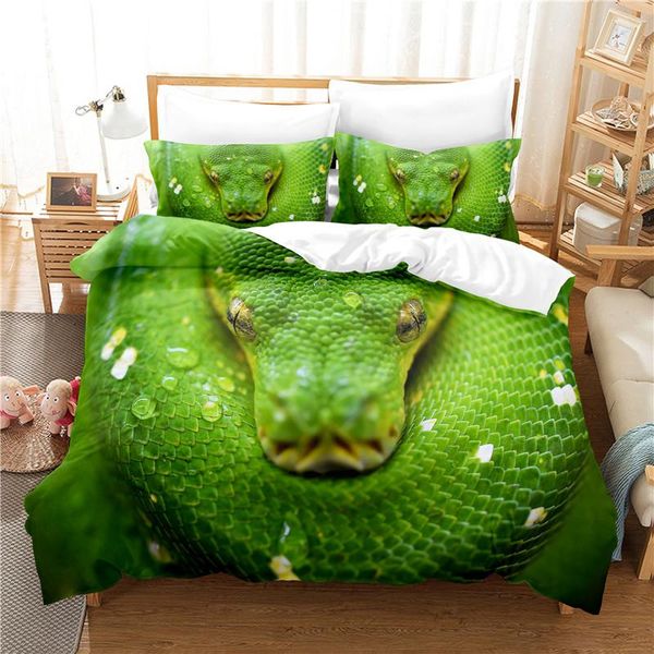 bedding sets green snake set duvet cover 3d digital printing bed linen size fashion design
bedding sets green snake set duvet cover 3d digital printing bed linen size fashion design