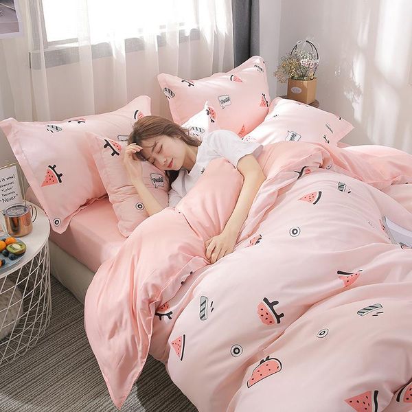 bedding sets duvet cover set 4 pieces watermelon pattern sweet pink color bedclothes include bed sheet pillowcase and comforter oceania
bedding sets duvet cover set 4 pieces watermelon pattern sweet pink color bedclothes include bed sheet pillowcase and comforter oceania