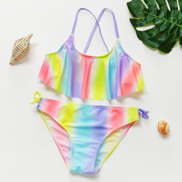 5-14y kids swimwear bikini for girls two pieces girls swimwear rainbow swimming outfit children bathing suit
5-14y kids swimwear bikini for girls two pieces girls swimwear rainbow swimming outfit children bathing suit