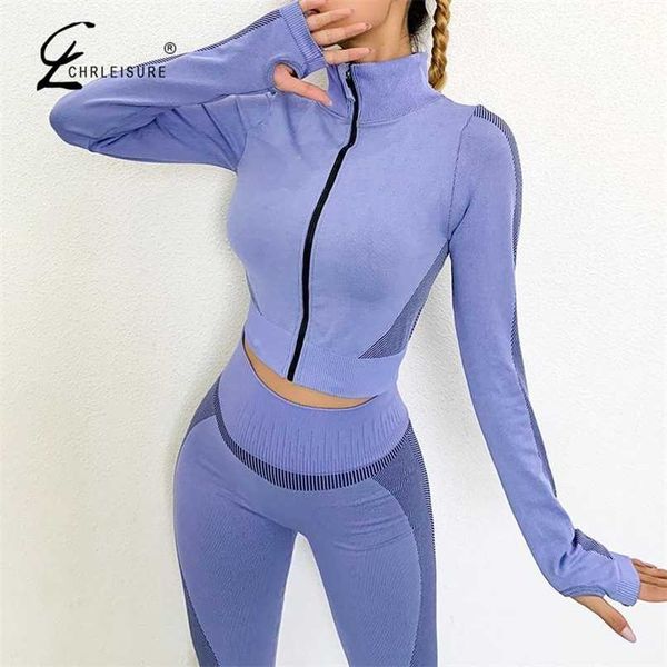 chrleisure women 2 piece set tracksuits fitness long sleeve crop solid workout leggings female suit 211116, Gray
chrleisure women 2 piece set tracksuits fitness long sleeve crop solid workout leggings female suit 211116, Gray