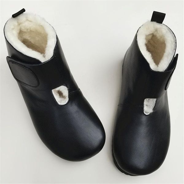 boots careaymade-winter genuine leather pure wool warm women's short sheepskin thickened cotton snow high shoes, Black
boots careaymade-winter genuine leather pure wool warm women's short sheepskin thickened cotton snow high shoes, Black