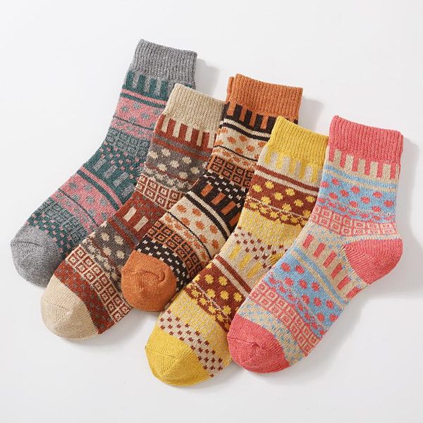 men's socks winter 5 pairs thicken sheep's wool warm men retro style colorful fashion man for snow boots, Black
men's socks winter 5 pairs thicken sheep's wool warm men retro style colorful fashion man for snow boots, Black