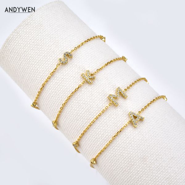 andywen 925 sterling silver initial 26 letters alphabet monogram gold name bracelet crystal cz zircon 2021 fashionable jewelry, Golden;silver
andywen 925 sterling silver initial 26 letters alphabet monogram gold name bracelet crystal cz zircon 2021 fashionable jewelry, Golden;silver