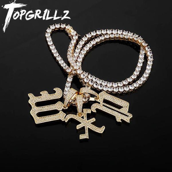 pendant necklaces rillz iced out letters a-z necklace with 4mm tennis chain micro pave cz stone hip hop punk style jewelry for gift, Silver
pendant necklaces rillz iced out letters a-z necklace with 4mm tennis chain micro pave cz stone hip hop punk style jewelry for gift, Silver