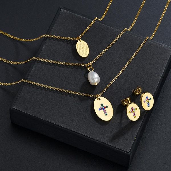pendant necklaces trendy cross scripture pearl necklace set exaggerated multilayer stainless steel clavicle chain, Silver
pendant necklaces trendy cross scripture pearl necklace set exaggerated multilayer stainless steel clavicle chain, Silver